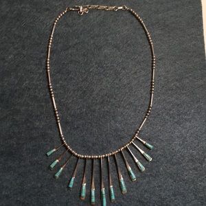 Sterling and turquoise necklace